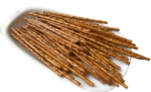 pretzel sticks, salt sticks, snack